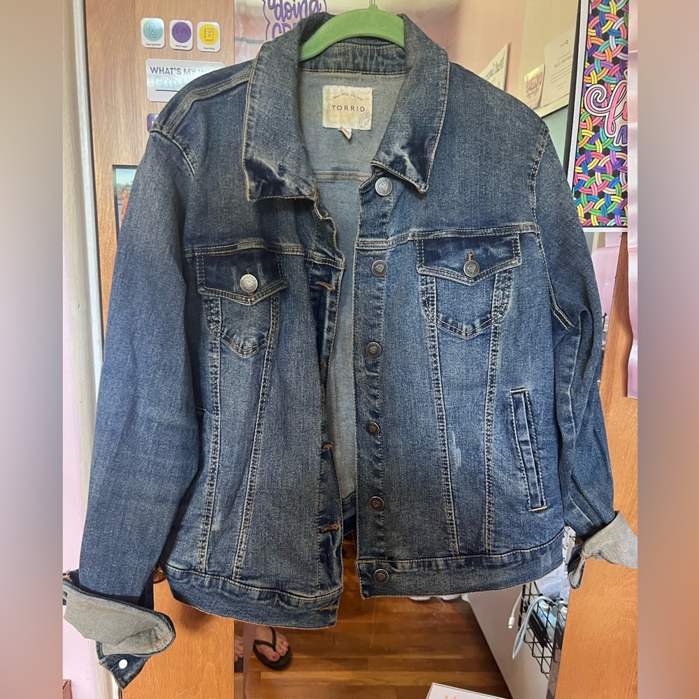 Dark wash denim jacket